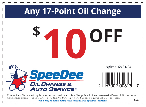 SpeeDee 17-Point Oil Change coupon